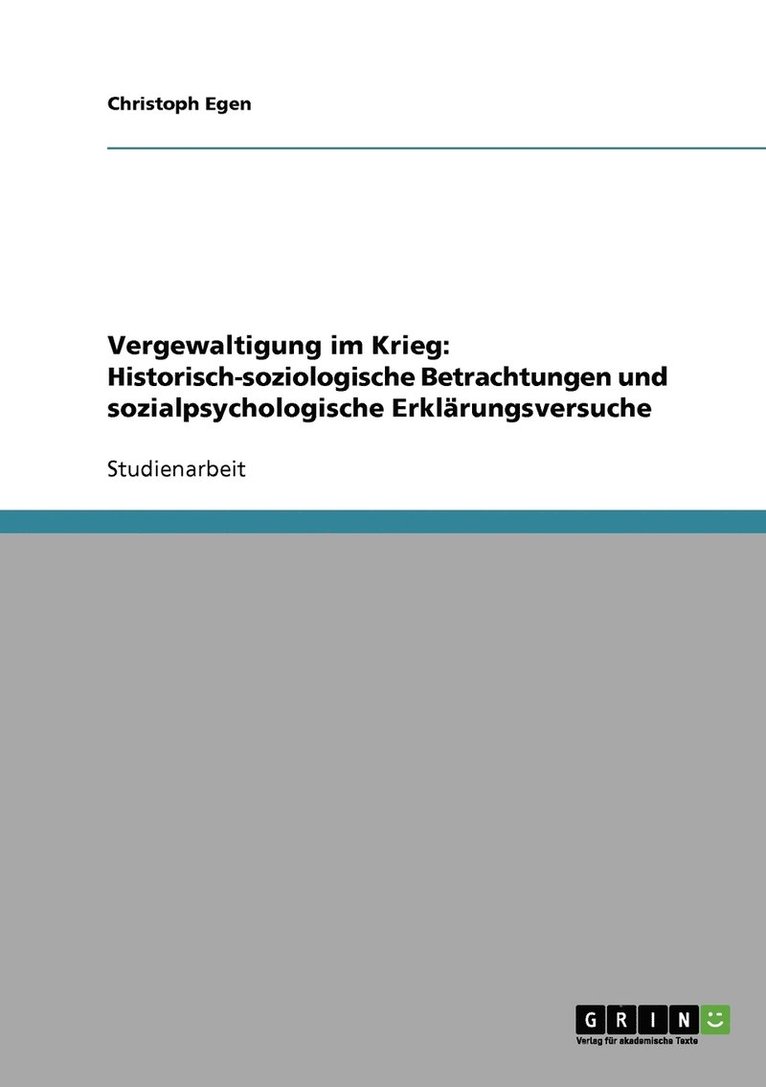 Christoph Egen - Vergewaltigung im Krieg, Häftad