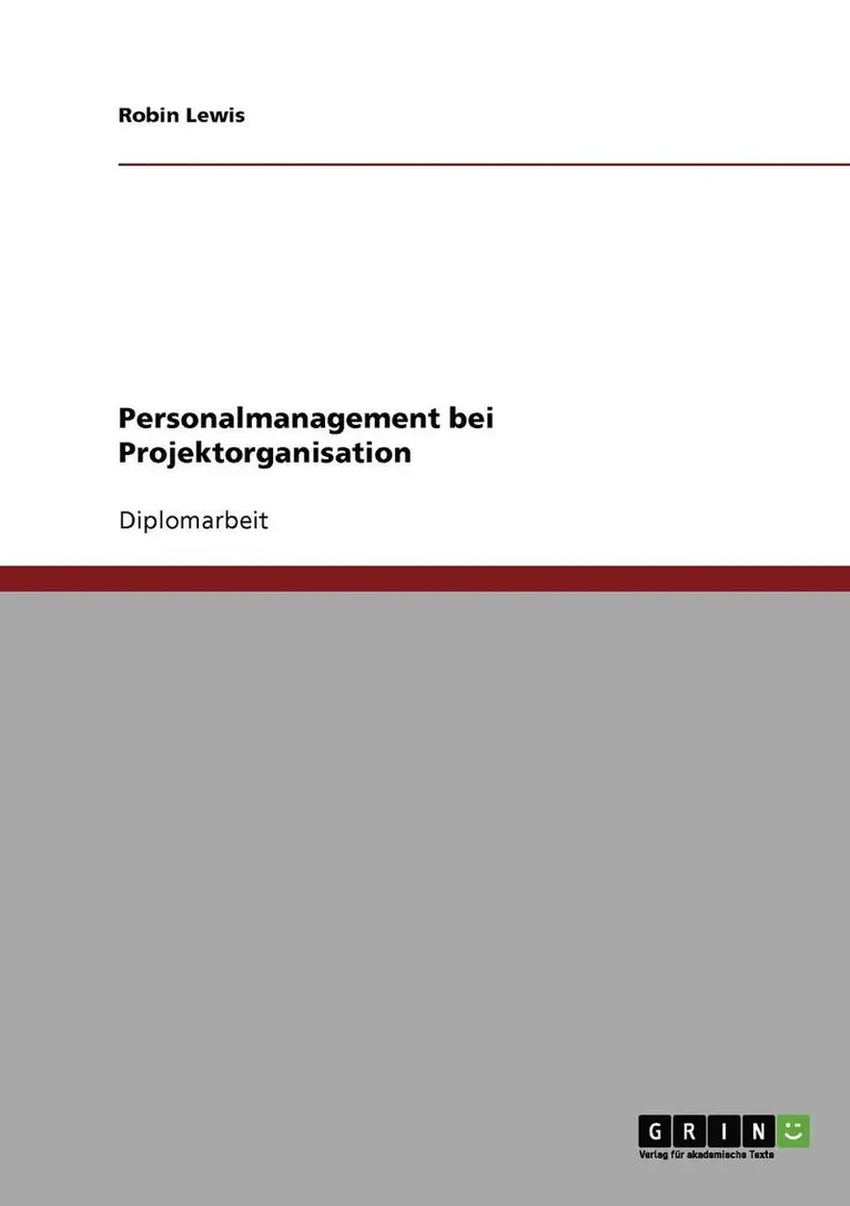 Robin Lewis - Personalmanagement bei Projektorganisation, Häftad. Tillgänglighet: Lägg i varukorg