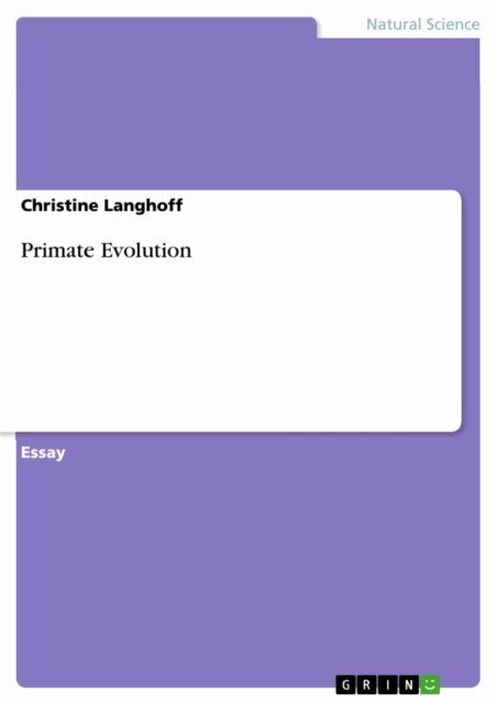 Christine Langhoff - Primate Evolution, E-bok