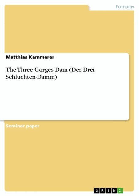 Matthias Kammerer - Three Gorges Dam (Der Drei Schluchten-Damm), E-bok