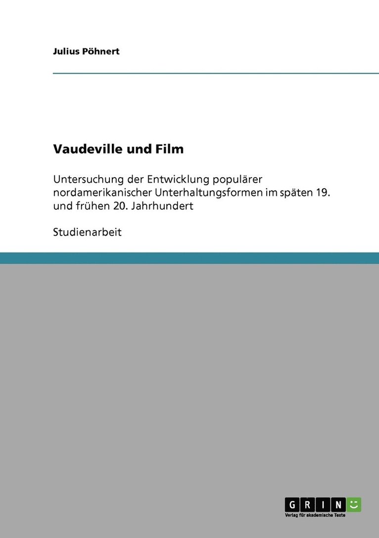 Julius Pöhnert - Vaudeville und Film, Häftad
