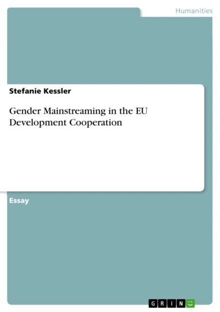 Stefanie Kessler - Gender Mainstreaming in the EU Development Cooperation, E-bok