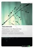 Pr�vention von Burnout bei Lehrerinnen und Lehrern