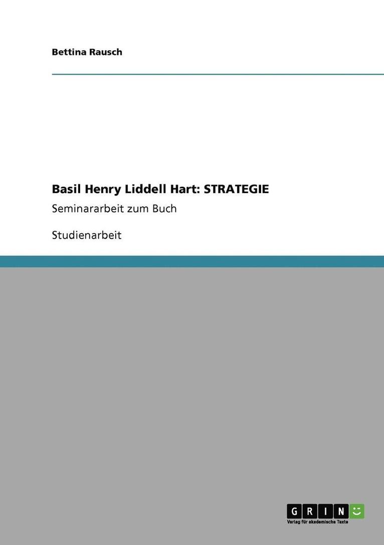 Bettina Rausch - Basil Henry Liddell Hart, Häftad