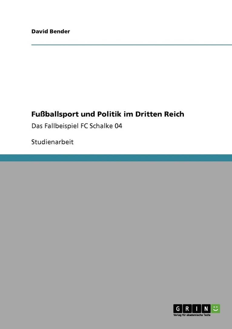 David Bender - Fußballsport und Politik im Dritten Reich, Häftad