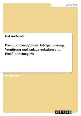 Andreas Berndt - Portfoliomanagement, Häftad