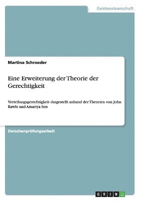 Martina Schroeder - Eine Erweiterung der Theorie der Gerechtigkeit, Häftad. Tillgänglighet: Lägg i varukorg
