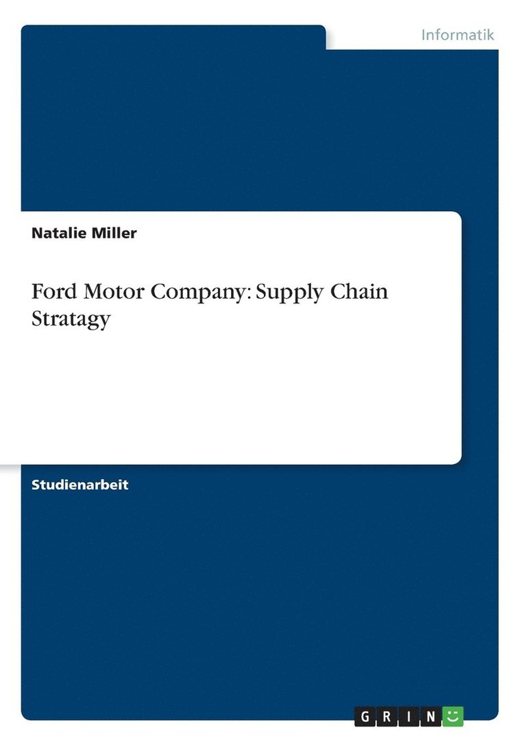 Natalie Miller - Ford Motor Company, Häftad