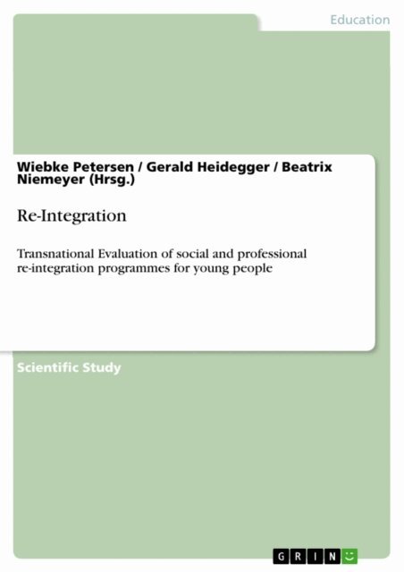 Beatrix (Hrsg.) Niemeyer, Gerald Heidegger, Wiebke Petersen - Re-Integration, E-bok