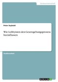 Wie Lobbyisten den Gesetzgebungsprozess beeinflussen