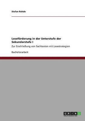 Stefan Rohde - Leseförderung in der Unterstufe der Sekundarstufe I, Häftad. Tillgänglighet: Lägg i varukorg