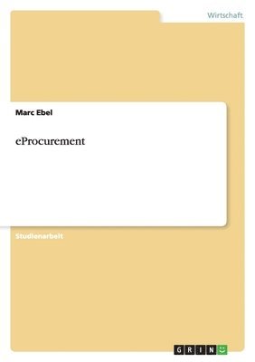 Marc Ebel - eProcurement, Häftad