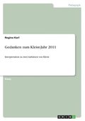 Gedanken Zum Kleist-Jahr 2011