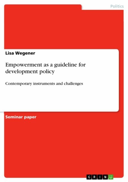 Lisa Wegener - Empowerment as a guideline for development policy, E-bok