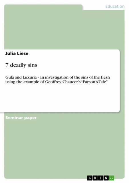 Julia Liese - 7 deadly sins, E-bok. Tillgänglighet: Lägg i varukorg