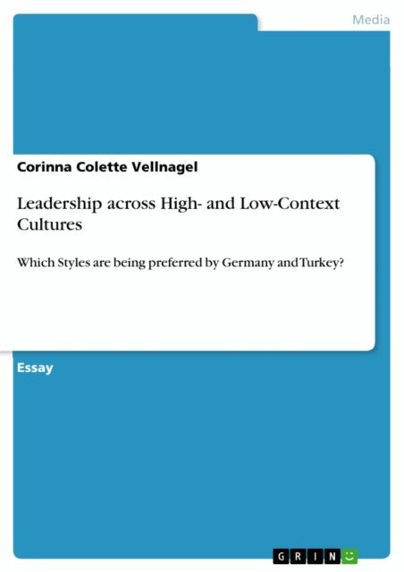Corinna Colette Vellnagel - Leadership across High- and Low-Context Cultures, E-bok