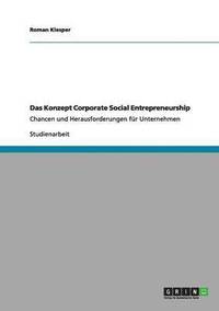 Konzept Corporate Social Entrepreneurship