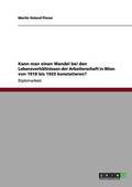 Kann man einen Wandel bei den Lebensverh�ltnissen der Arbeiterschaft in Wien von 1918 bis 1929 konstatieren?