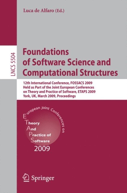 Luca de Alfaro - Foundations of Software Science and Computational Structures, E-bok