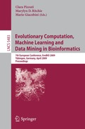 Evolutionary Computation, Machine Learning and Data Mining in Bioinformatics