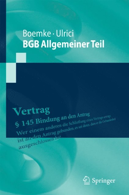 Bernhard Ulrici, Burkhard Boemke - BGB Allgemeiner Teil, E-bok