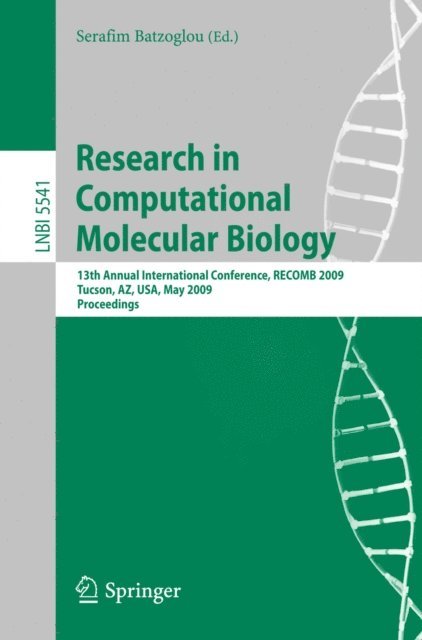 Serafim Batzoglou - Research in Computational Molecular Biology, E-bok