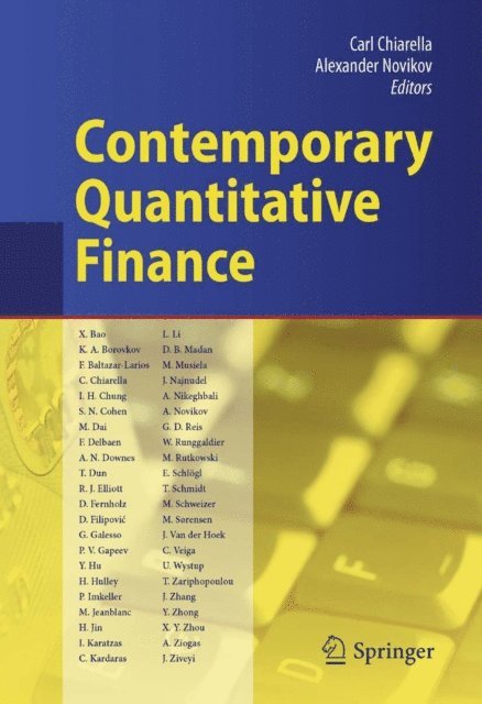 Alexander Novikov, Carl Chiarella - Contemporary Quantitative Finance, E-bok