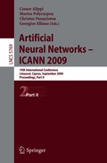 Artificial Neural Networks - ICANN 2009