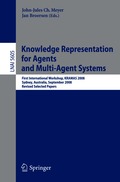 Knowledge Representation for Agents and Multi-Agent Systems