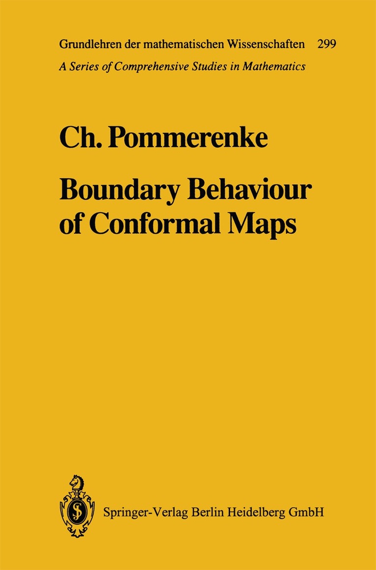 Christian Pommerenke - Boundary Behaviour of Conformal Maps, Häftad