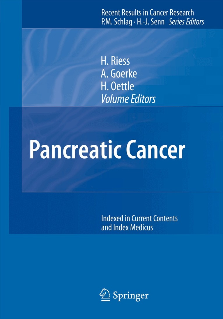 H. Riess, A. Goerke, H. Oettle - Pancreatic Cancer, Häftad. Tillgänglighet: Lägg i varukorg