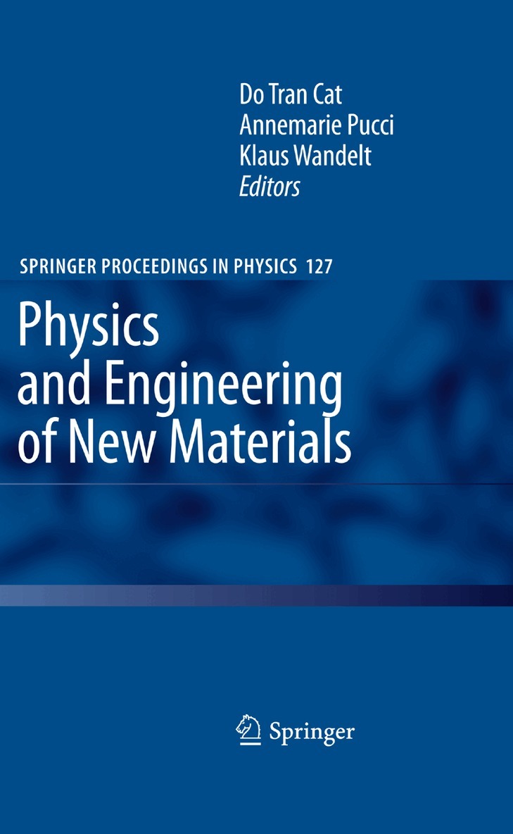 Do Tran Cat, Annemarie Pucci, Klaus Rainer Wandelt - Physics and Engineering of New Materials, Häftad
