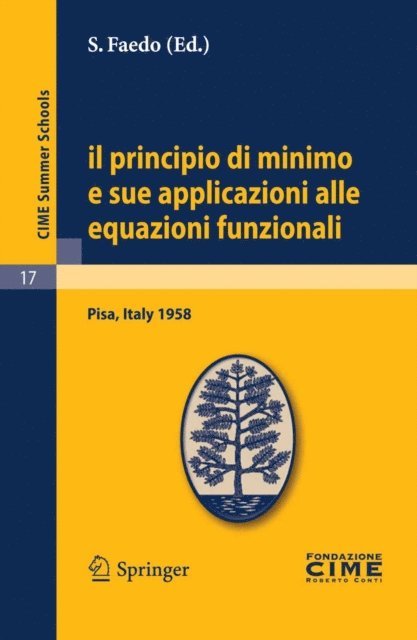 S. Faedo - Il principio di minimo e sue applicazioni alle equazioni funzionali, E-bok