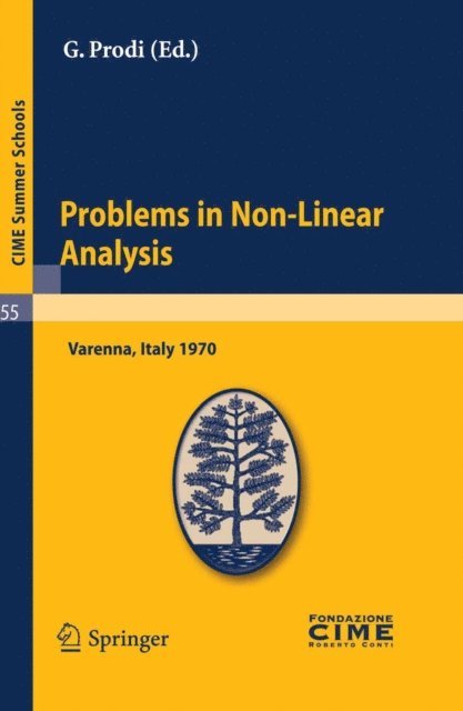 G. Prodi - Problems in Non-Linear Analysis, E-bok