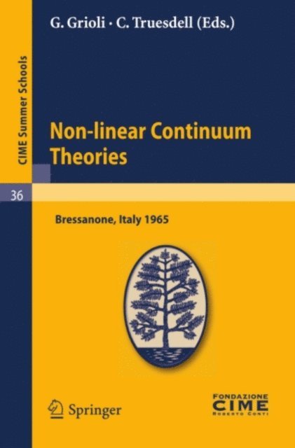 C. Truesdell, Giuseppe Grioli - Non-linear Continuum Theories, E-bok