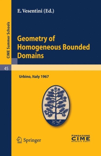 E. Vesentini - Geometry of Homogeneous Bounded Domains, E-bok