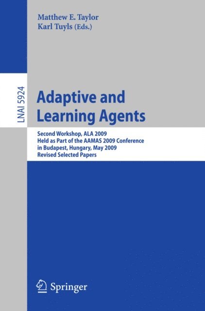 Karl Tuyls, Matthew Taylor - Adaptive Learning Agents, E-bok