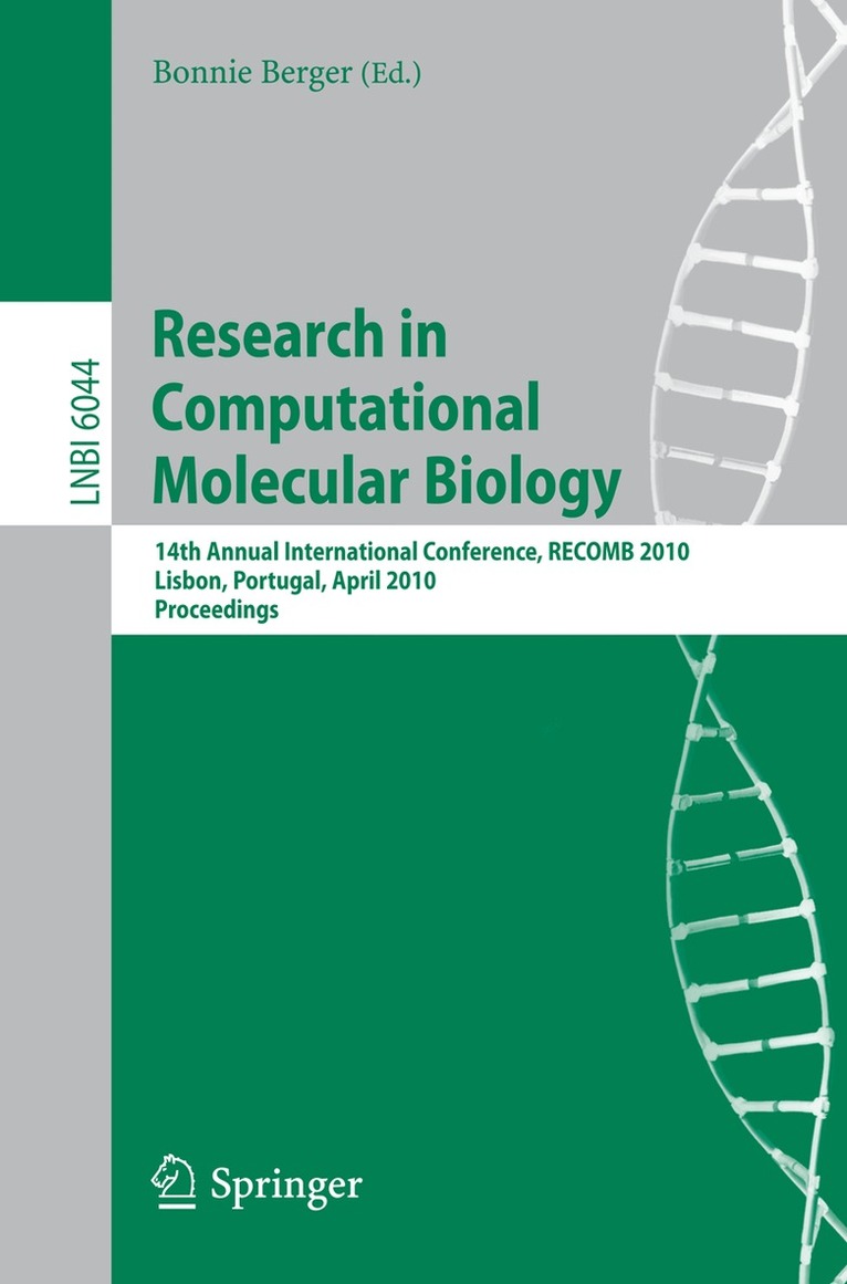 Bonnie Berger - Research in Computational Molecular Biology, Häftad