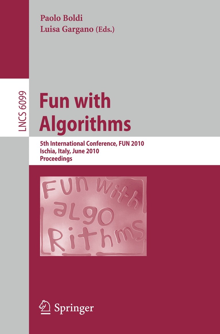 Paolo Boldi, Luisa Gargano - Fun with Algorithms, Häftad