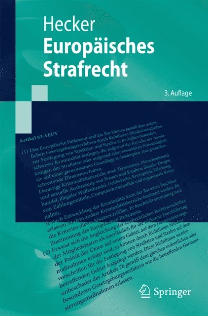 Bernd Hecker - Europäisches Strafrecht, E-bok