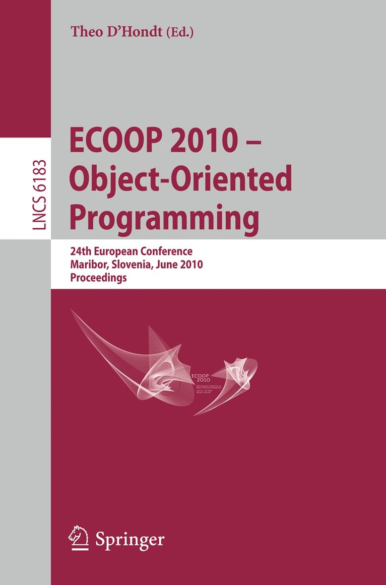 Theo D'Hondt - ECOOP 2010 -- Object-Oriented Programming, Häftad