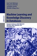 Machine Learning and Knowledge Discovery in Databases