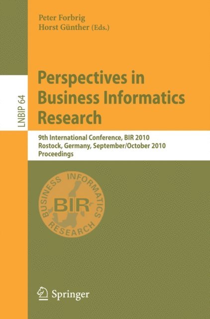 Horst Gunther, Peter Forbrig - Perspectives in Business Informatics Research, E-bok