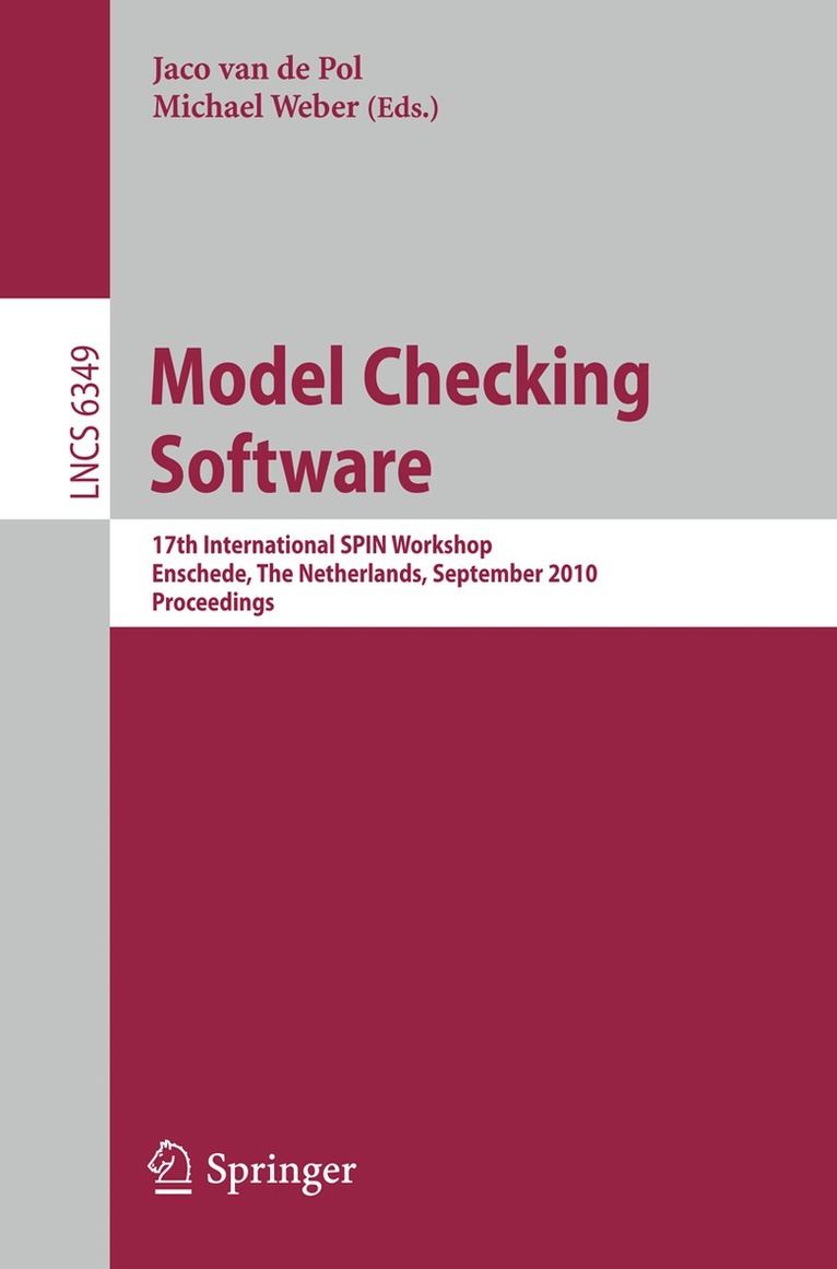 Jaco van der Pol, Michael Weber - Model Checking Software, Häftad
