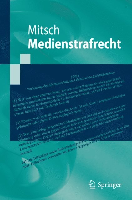 Wolfgang Mitsch - Medienstrafrecht, E-bok
