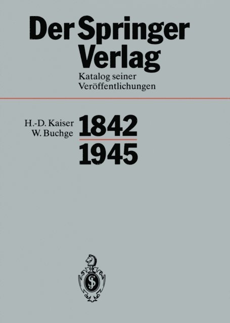 Heinz Sarkowski - Der Springer-Verlag, E-bok