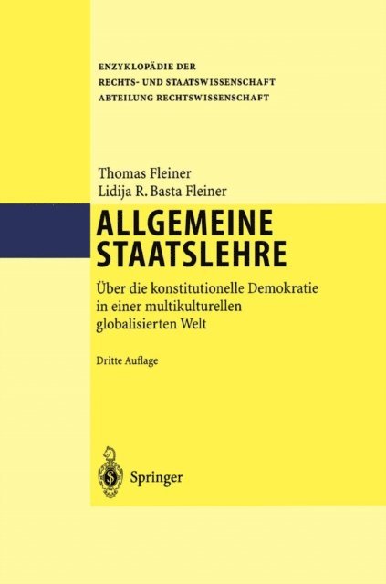 Lidija Basta Fleiner, Thomas Fleiner - Allgemeine Staatslehre, E-bok