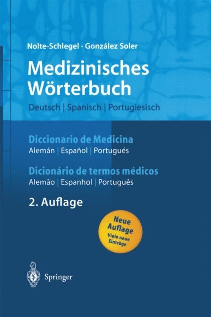 Joan J. Gonzalez Soler, Irmgard Nolte-Schlegel - Medizinisches Wörterbuch/Diccionario de Medicina/Dicionério de termos médicos, E-bok