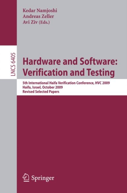 Avi Ziv, Andreas Zeller, Kedar Namjoshi - Hardware and Software: Verification and Testing, E-bok
