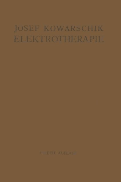Werner Wenk - Elektrotherapie, E-bok